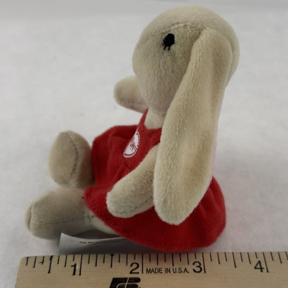 Vintage 2006 Build-A-Bear Pawlette Coufur Plush Bunny 4" Red Heart Dress - Picture 11 of 11